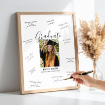 Photo Graduation Party Guest Signature
