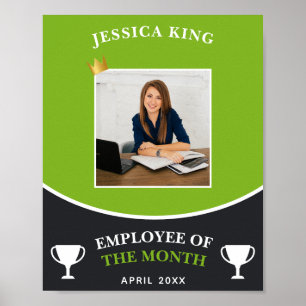 Poster Photo Lime Green Employé Du Mois