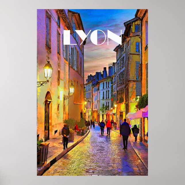 Poster Photo Lyon Vintage (Devant)