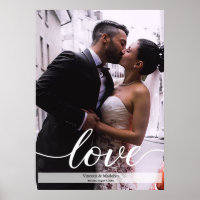 Photo mariage avec Noms et date