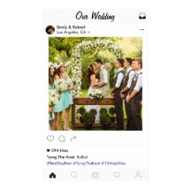 Poster photo mariage Style médias sociaux