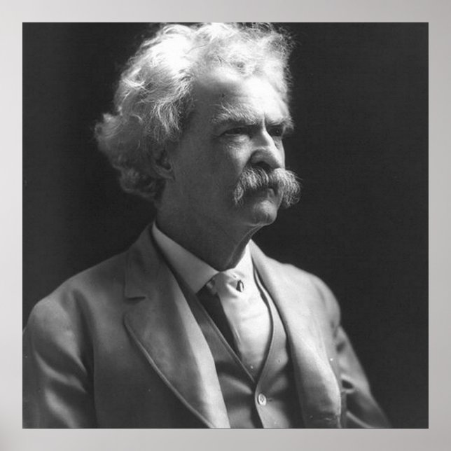 Poster photo mark twain (Devant)