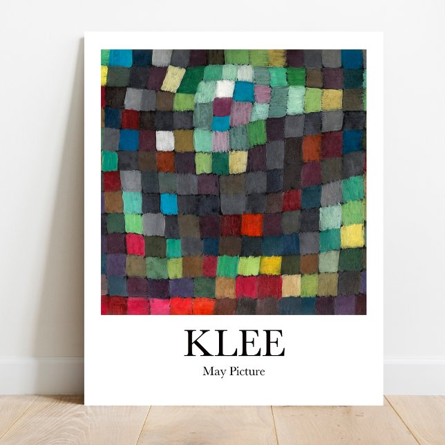 Poster Photo May de Paul Klee (Klee's whimsical May Picture: Own this iconic surrealist masterpiece!)