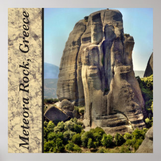 Poster photo Meteora Rock, Grèce