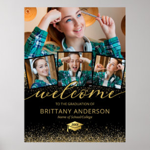 Poster Photo moderne 2023 Graduation Welcome