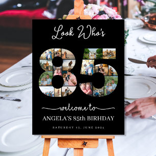 Poster photo montage pour 85e anniversaire look qui a 85