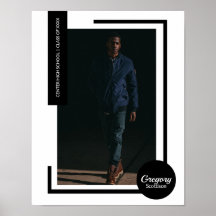 Photo Noire Graduation Moderne