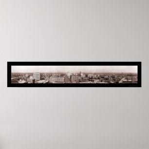 Poster Photo panoramique 1910 de Houston TX