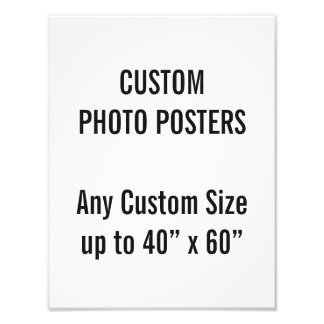 Poster photo personnalisé de 10 po x 13 po, jusqu'