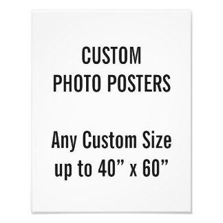 Poster photo personnalisé de 11 po x 14 po, jusqu'