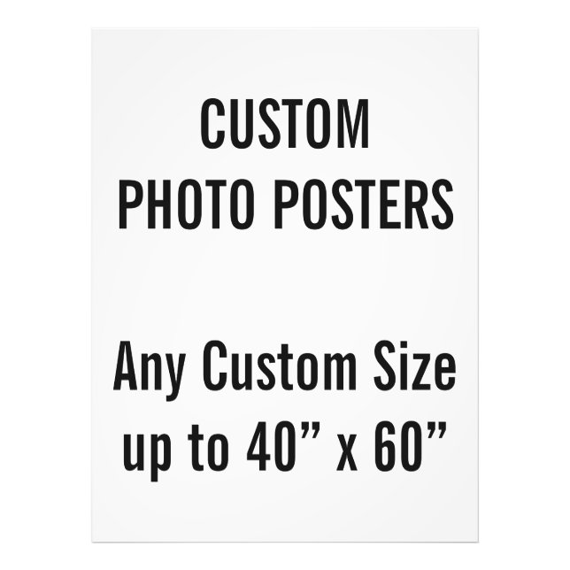 Poster photo personnalisé de 36 po x 48 po, jusqu' (Devant)
