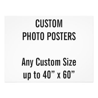 Poster photo personnalisé de 48 po x 36 po, jusqu'
