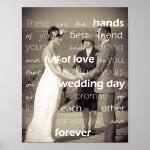 Poster Photo personnalisée Bénédiction du Mariage des mai