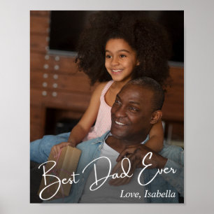 Poster Photo personnalisée de meilleur père