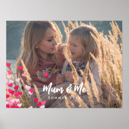 Poster Photo Personnalisée Écriture Moderne Écrits Éparpi