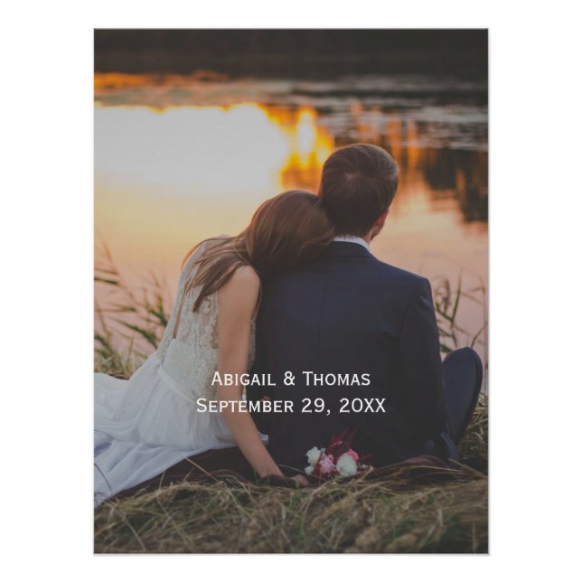 Poster Photo Personnaliser Personnaliser l'image Mariage (Devant)