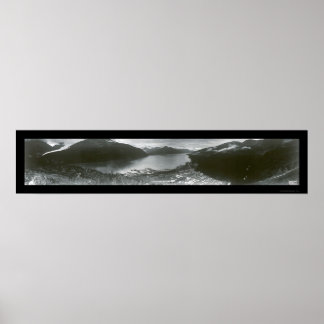 Poster Photo Pittoresque Whittier Alaska 1957