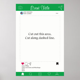 Poster photo Poster de la posture Prop Green and W