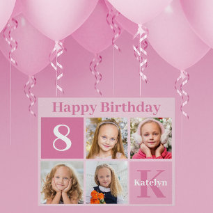 Poster Photo Pretty Rose Collage Personnalisé Anniversair