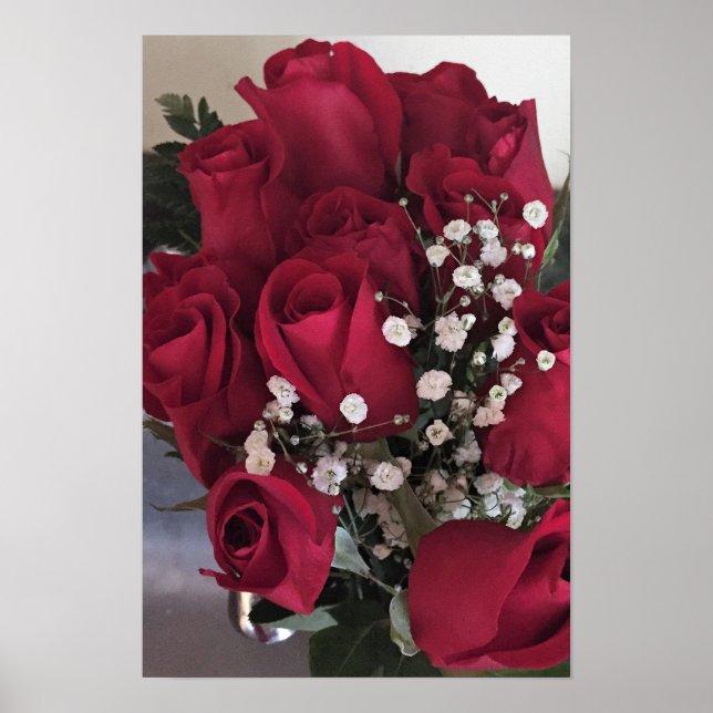 Poster Photo Red Roses (Devant)