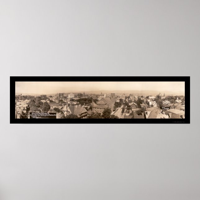 Poster Photo Scranton Pennsylvanie 1916 (Devant)