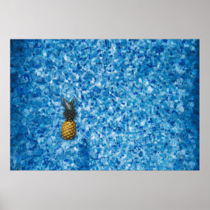 Poster Photo vue aérienne de l'ananas sur le corps de wa