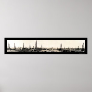 Poster Photo Wichita City TX Oil 1919