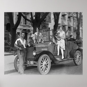 Poster Photographe de voyage, 1927. Photo ancienne