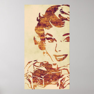 Poster Photographe rétro