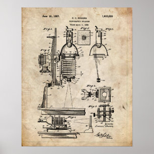 Poster Photographic Enlarger Patent