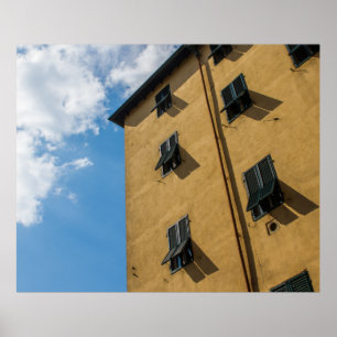 POSTER PHOTOGRAPHIE À FAIBLE ANGLE DE LA FENÊTRE BROWN LO