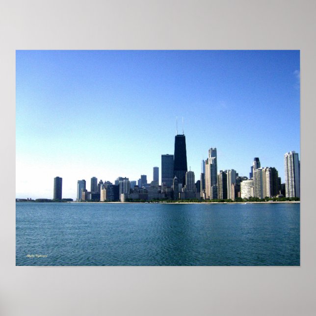 Poster Photographie de Chicago Skyline (Devant)