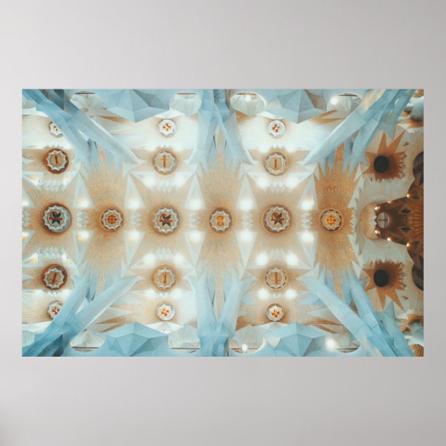 Poster Photographie de Kaleidoscope au plafond (Devant)