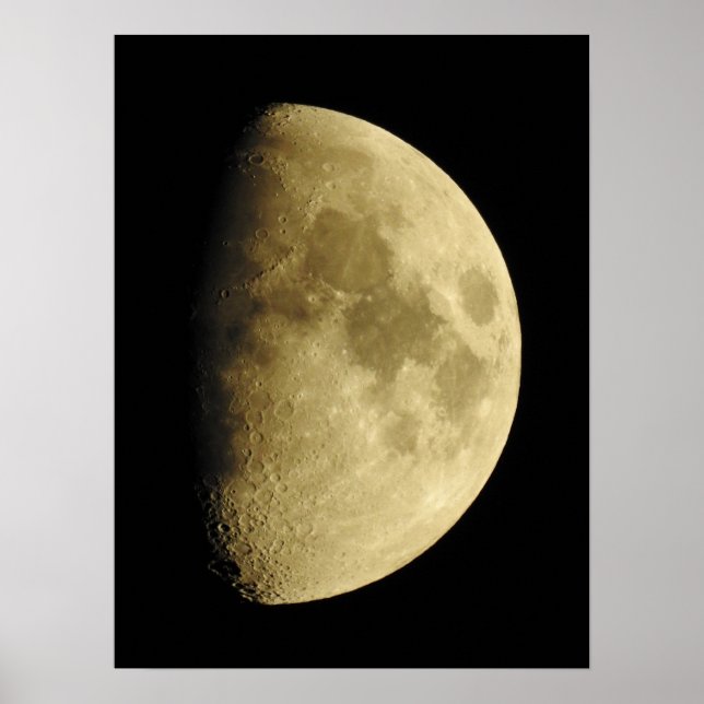 Poster Photographie de la lune (Devant)