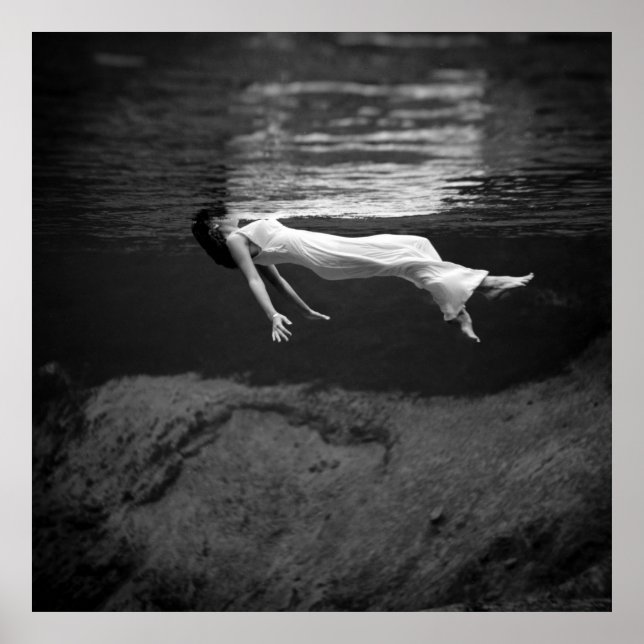 Poster Photographie de mode sous-marine (Devant)