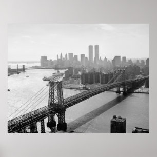 Poster Photographie de NYC et du pont de Williamsburg