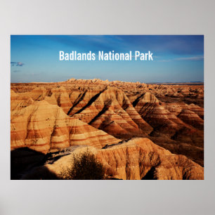 Poster Photographie de paysage du parc national de Badlan