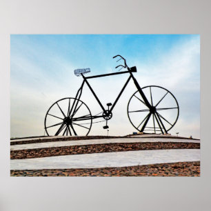 Poster Photographie de sculpture de vélo