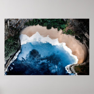 POSTER PHOTOGRAPHIE DE VUE RÉELLE DE L'OCÉAN
