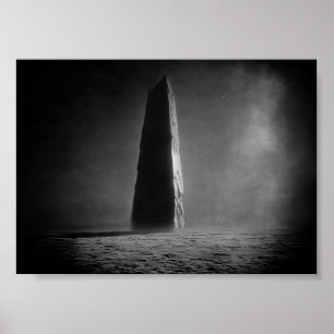 Poster Photographie d'un monolithe tiré du Rover de la lu