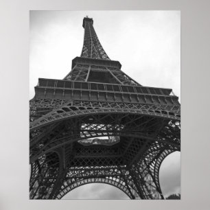 Poster Photographie en noir et blanc de la Tour Eiffel