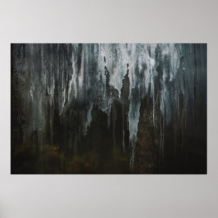 POSTER PHOTOGRAPHIE MACRO DE FORMATION GLACE