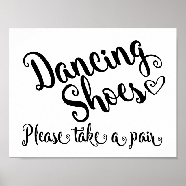 Poster Photographie mariage de chaussures de danse (Devant)