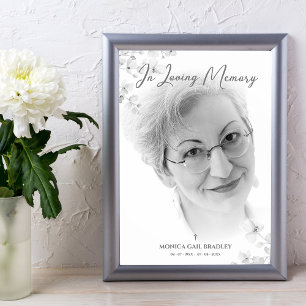 Poster Photographie noir et blanc Service du souvenir Che