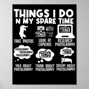 Poster Photographie Photographe Ce Que Je Fais Dans Mon É