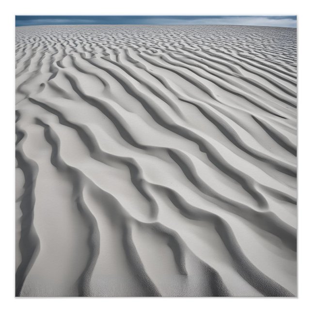 Poster Photographie Plage Sable esthétique Neutre (Devant)