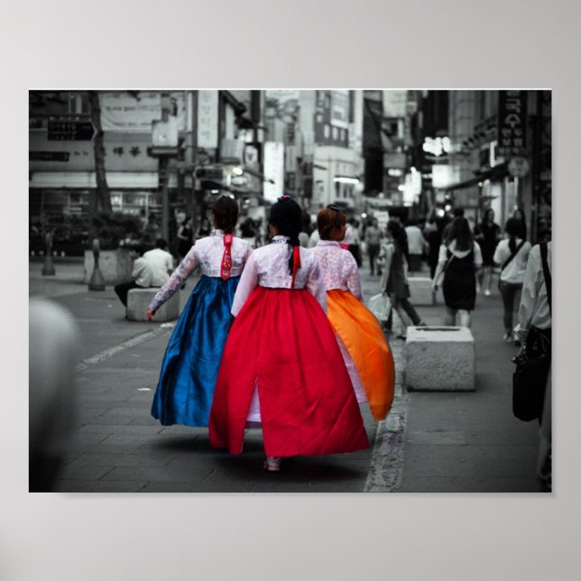 Poster photographie traditionnelle coréenne (Devant)