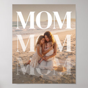 Poster PhotoPop Maman personnalisé