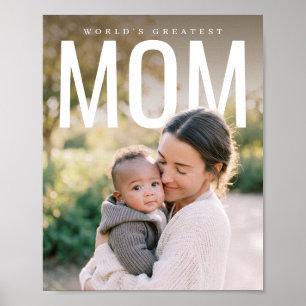 Poster PhotoPop Mondialement Meilleure Maman Photo Person