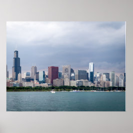 Poster Photos de Chicago Skyline à couper le souffle